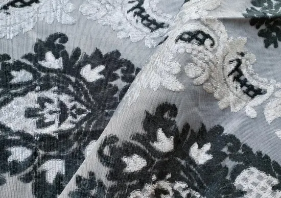 Jacquard Upholstery Knitted Sofa Polyester Fabric