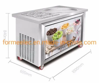 50cm Round Plate Ice Cream Roller Fry Ice Cream Machine