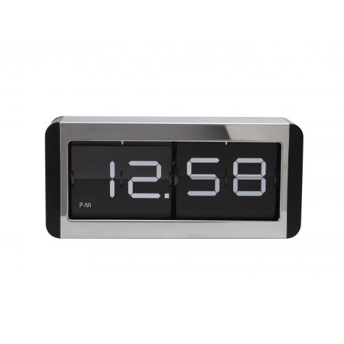 High Metal Box Flip Table Clock