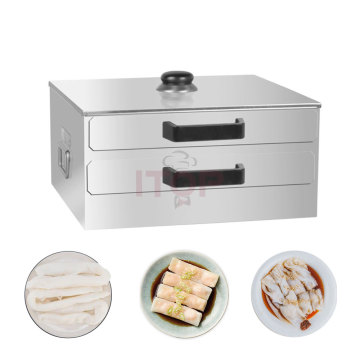 ITOP 304 Stainless Steel Vermicelli Roll Machine - 2-Layer Electric Home Food Steamer