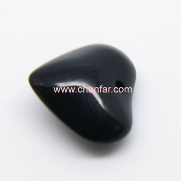 Simple And Easy Balck Crystal Heart Pendant