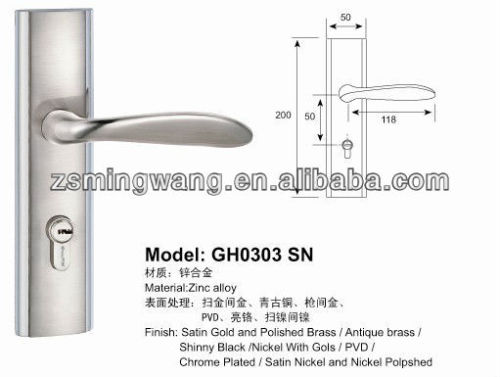 zinc alloy accommodation gate door lock