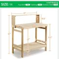 Garden Potting Bench Table Work Station for Patio