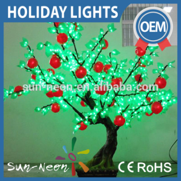 Factory wholesale artificial landscaping fake fruit bonsai tree decorative apple tree