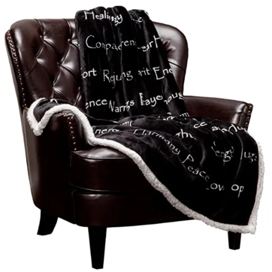 knitted warm flannel Plush Sherpa Fleece Blanket Warm Cozy Microfiber Soft Plush Throw Blanket