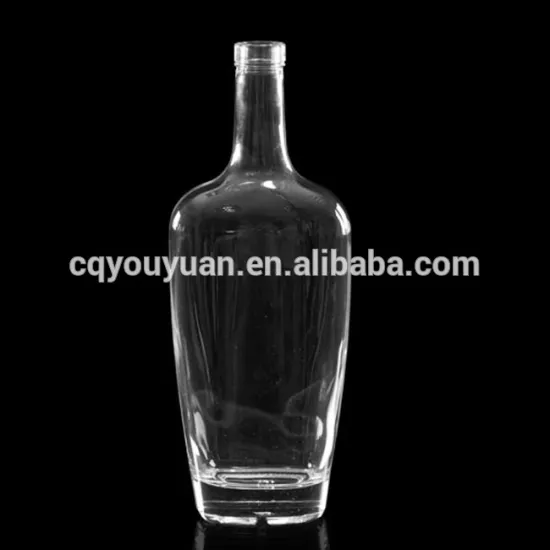 hot sale 750ml cheap clear wine bottle and glass box