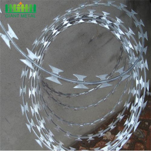 Berkualiti tinggi Hot Dipped Galvanized Clips Razor Wire