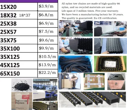 TP7 articulated cable flexible cable chain plastic drag chain Tmy Drag Chain Cable Provided Cable Drag Chain