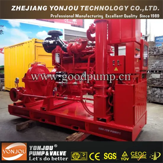 72 ~ 3170 m3/h 4"~30" Diesel Fire Fighting Pump