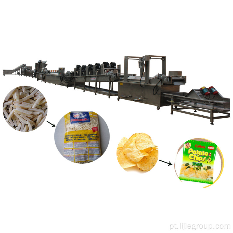 Equipamento de batatas fritas congeladas automáticas/h de 1000kgs/h