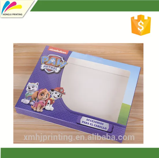Low Price flat packed gift box window with best quality and low price
