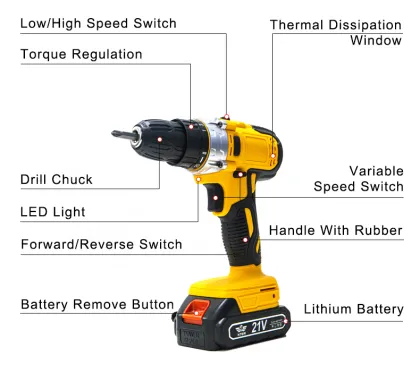 2022 Flash Sale: Electric Cordless Screwdriver Machine 48V Brushless Power Drill Kit