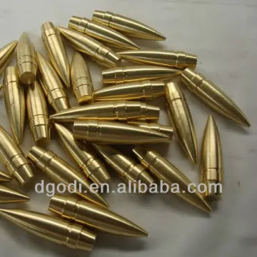 custom made brass bullet turning taper pin