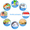 Plastic film and aluminum foil composite adhesive