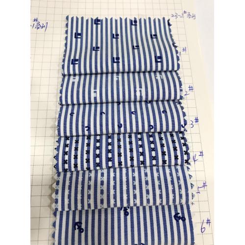 T/C Woven Yarn-dyed Stripe Printed Fabric For Processing