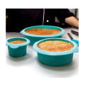 Food grade silikon putaran kue pan set