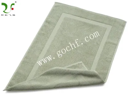100% cotton dobby band bath mat/tub mats (bath rug)