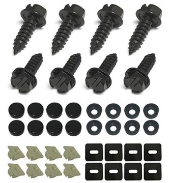 Stainless Steel Bolt Fastener Kits for American Car License Plates and Frames