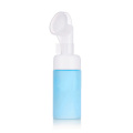 Clear white pet plastic mousse bottle with silicone