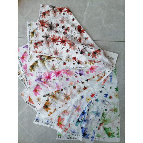 3D digital print viscose rayon poplin fabric for dress