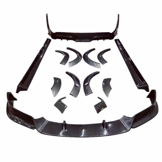 High quality carbon fiber front bumper edge side skirt rear diffuser wheel arch for T Model X RZ style body kit