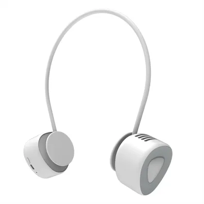 Portable USB Rechargeable Neckband Fan - Leafless Mini Bladeless Fan