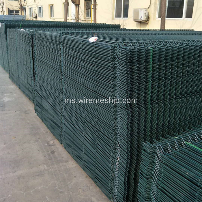 Segitiga Dark Green Welded Wire Mesh