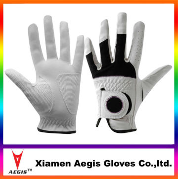 Personalized golf gloves Mens Embroidered Golf Glove synthetic Pu Leather Golf Gloves