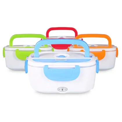 Electric 2-in-1 Food Grade Plastic Heating Rice Storage Lunch Box