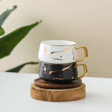 Customized Logo Ceramic Mug with Wood Tray - Wholesale Gift Boxes
