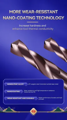 TG High Precision 65 Degrees Tungsten Steel Alloy Drill Bit