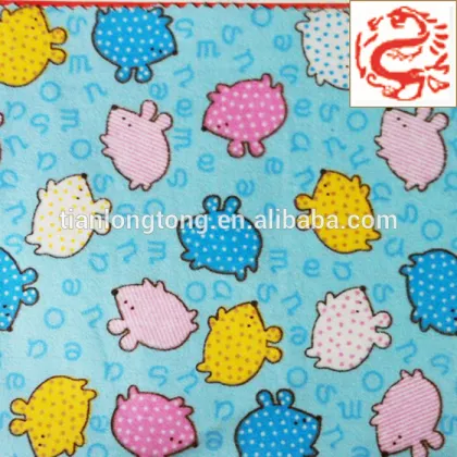 100% cotton flannel fashion fabric for pajamas