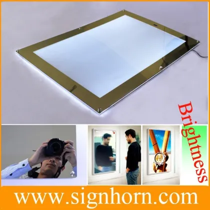magic mirror advertising display sensor light box