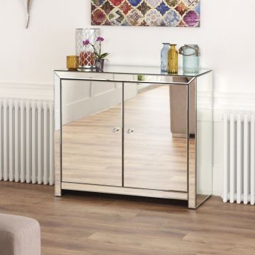 Venezianer spiegelte 2 -Tür -Sideboard