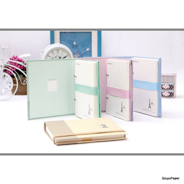Classical Note n Photo Frame Book, Book-bound slip-in album Students' Stationary Notepad and DIY Photo Frame