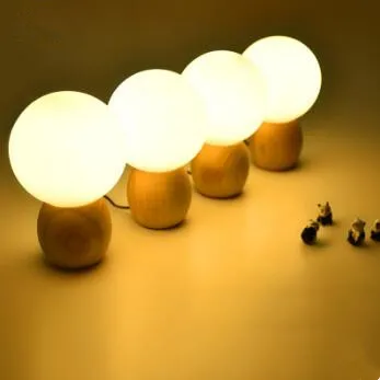 Mini Mushroom Shape Bedside Table LED Night Lamp