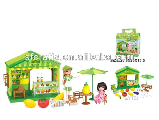 Plastic Kids Play Furit Shop Toys