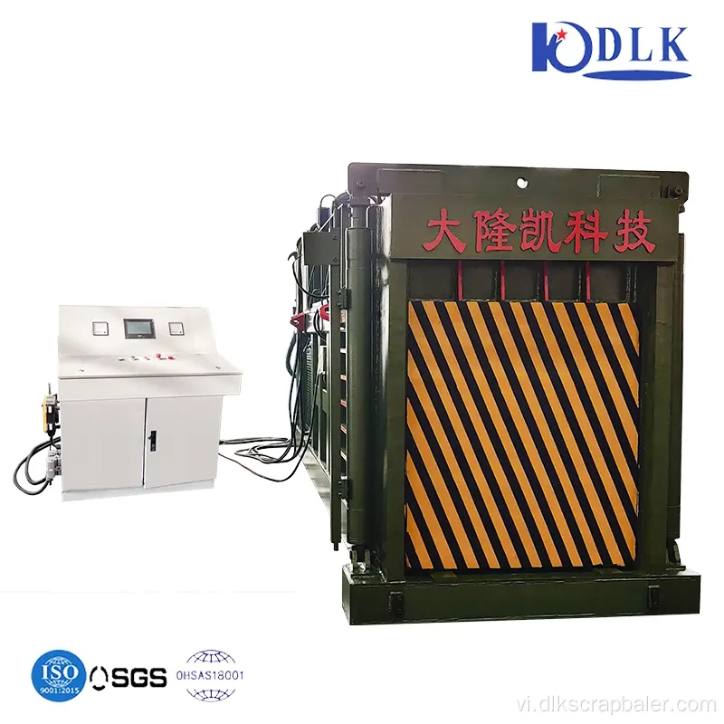 Baler giấy chất thải bán tự động ngang thủy lực