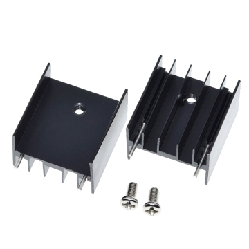 25x24x16mm aluminium haba sinki radiator sejuk untuk penyejukan cip