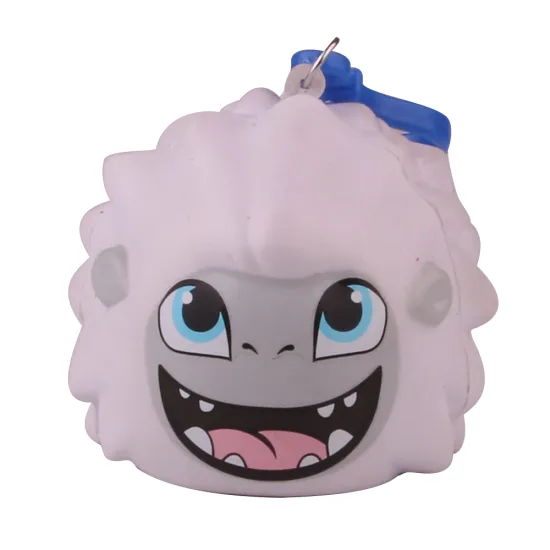 High Rebound Squishy Cartoon Wild Man Key Chain - Wholesale Promotional PU Toy