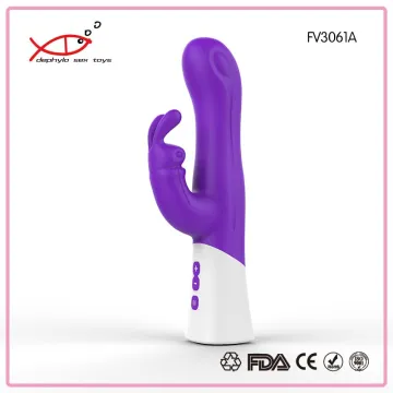 Powerful Multi speedrotating girls masturbation vibrator G-spot rabbit vibrator