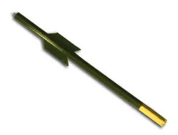 Green Painted T Fence Post
