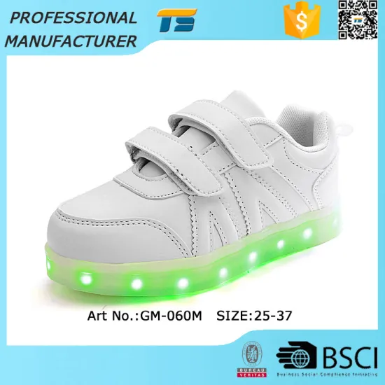 Rechargeable Luminous Shoes For Kid Shining Led Light Up Kids Shoes
