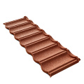 Colored stone orange roof bond metal tile