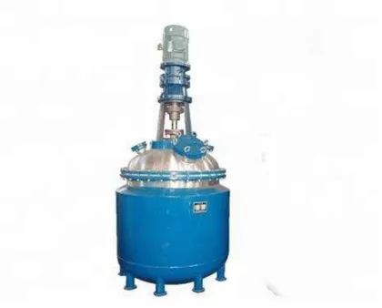 Horizontal stainless steel chemical mixing reactors