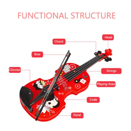 Ddung Fun Violin Music Toy Hobbies Learning Children Gifts Three Years Old Musical Toys Unisex Infant Playing Type Instrument