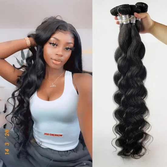 Henan Factory Top Quality Body Wave Hair Bundles Raw Virgin Cuticle Aligned Hair Bundles Virgin Brazilian Human Bundles