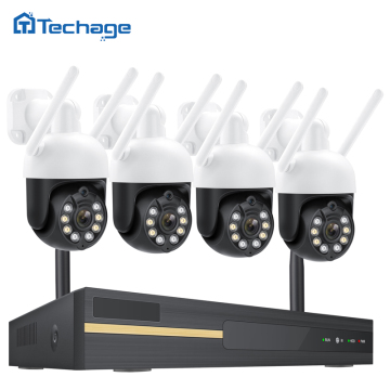 IP66 Waterproof 3MP 8CH IP Kit Security Camera WiFi NVR Wireless Surveillance System