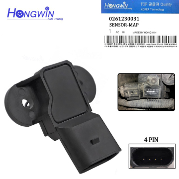 Sensor peta tekanan manifold untuk VW Polo 05-09, Golf 03-, Seat, Jetta, Audi A3, Skoda 99-05