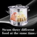 40QT Stainless Steel Tamale Steamer Pot